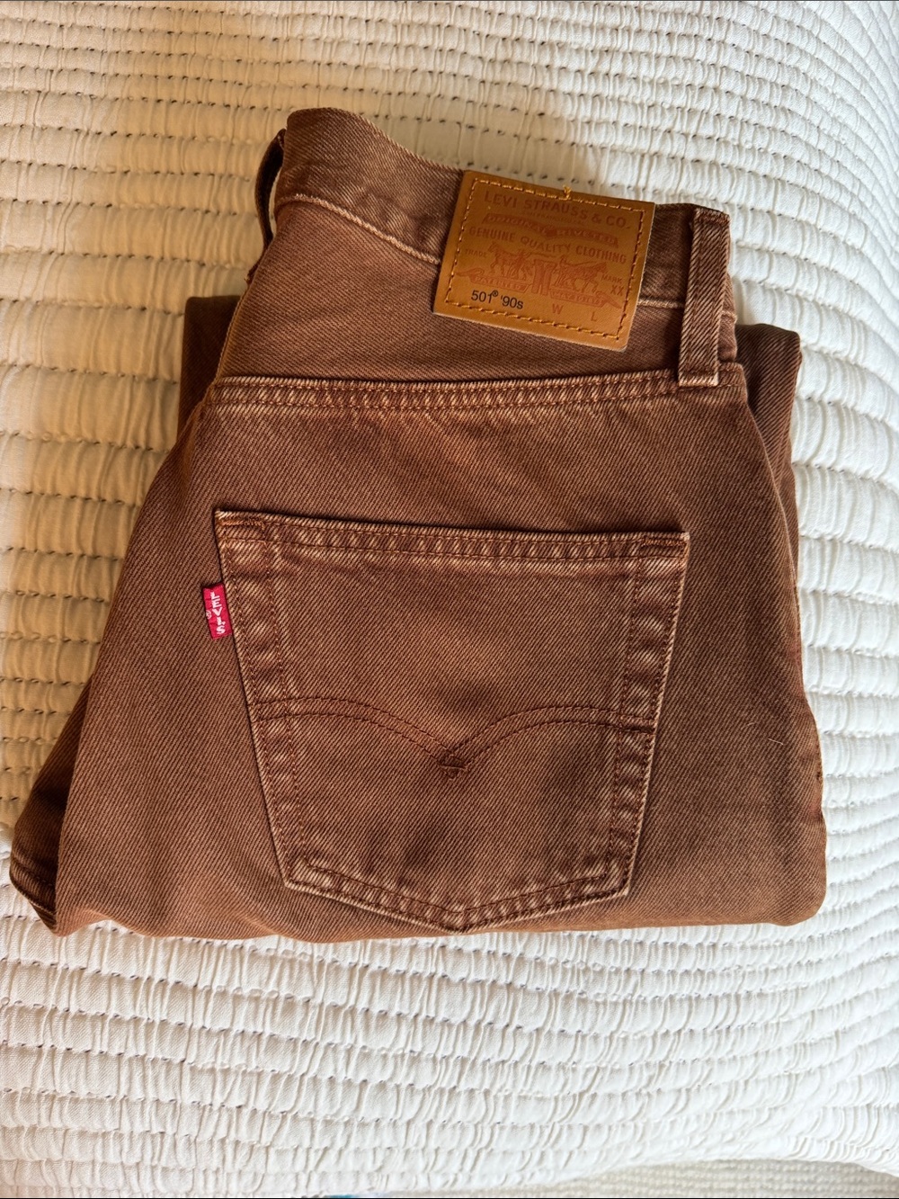501 90s ankle jeans in saddle brown